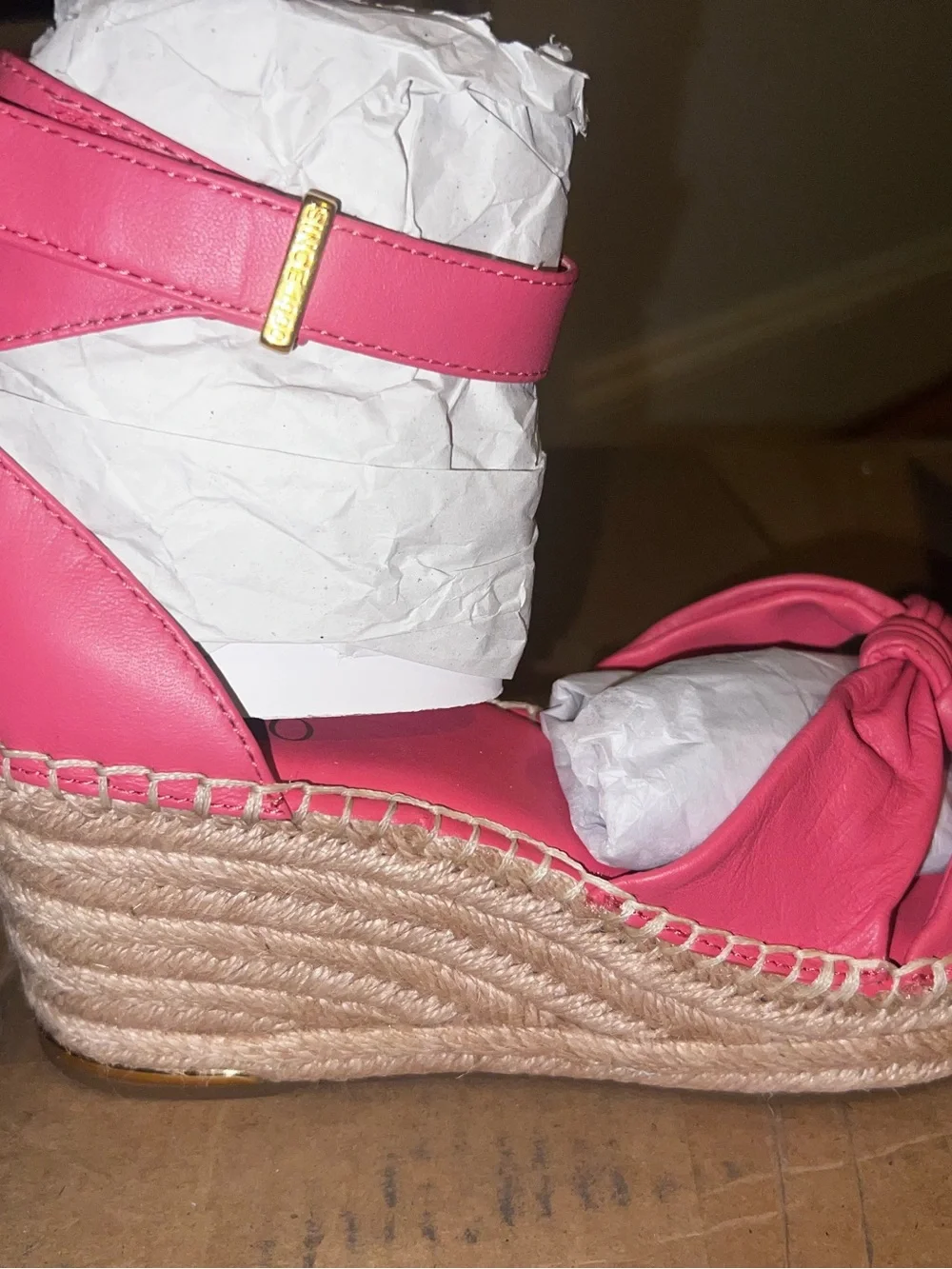 FRANCO SARTO Women's Clementine Open Toe Espadrille Wedge Sandals Pink 7.5 NWT